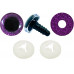 Глаза винтовые оптом 09 мм фиолетовые 3D (10 шт. – 5 пар)