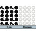 Глаза винтовые оптом 14 мм черные (20 шт. – 10 пар)