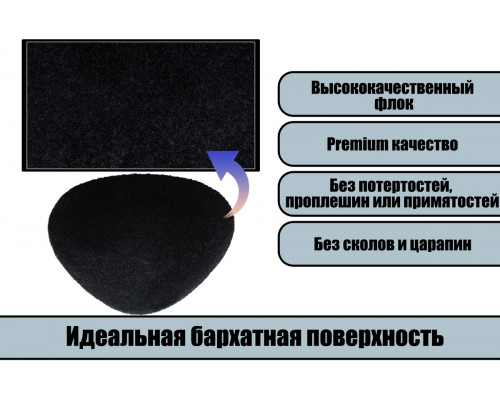 Носик винтовой оптом 15x11 мм коричневый бархатный треугольный LineLand (10 шт.)