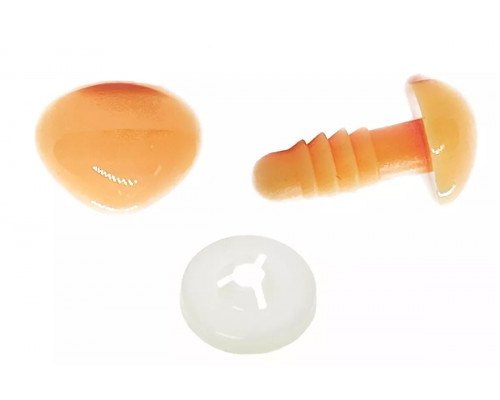 Носик винтовой оптом 18x14 мм персиковый треугольный пластиковый LineLand (10 шт.)