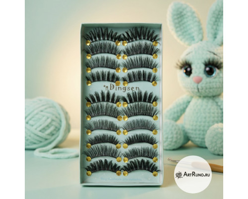 Реснички для вязаных игрушек и кукол 10 пар (20 шт.) оптом набор рукоделие