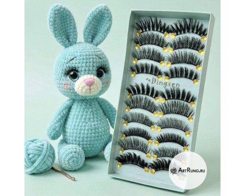 Реснички для вязаных игрушек и кукол 10 пар (20 шт.) оптом набор рукоделие