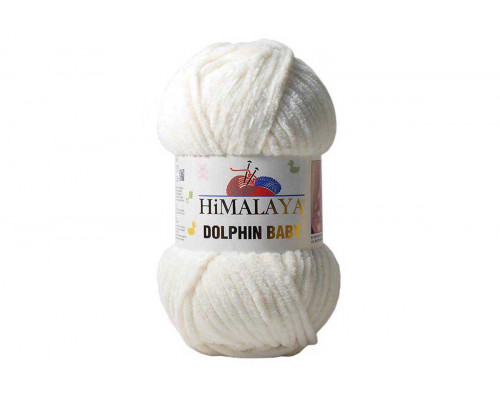 Пряжа Гималаи/Хималая Долфин Беби оптом – цвет 80308 молочный
