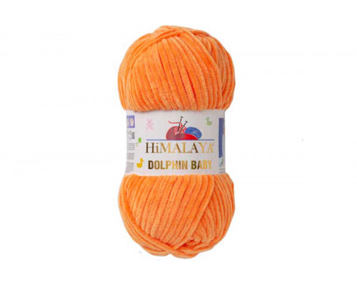 Пряжа Гималаи/Хималая Долфин Беби оптом – цвет 80316 апельсин