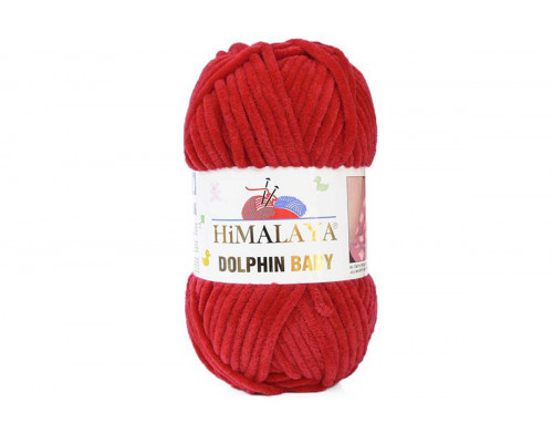 Пряжа Гималаи/Хималая Долфин Беби оптом – цвет 80352 темно-красный