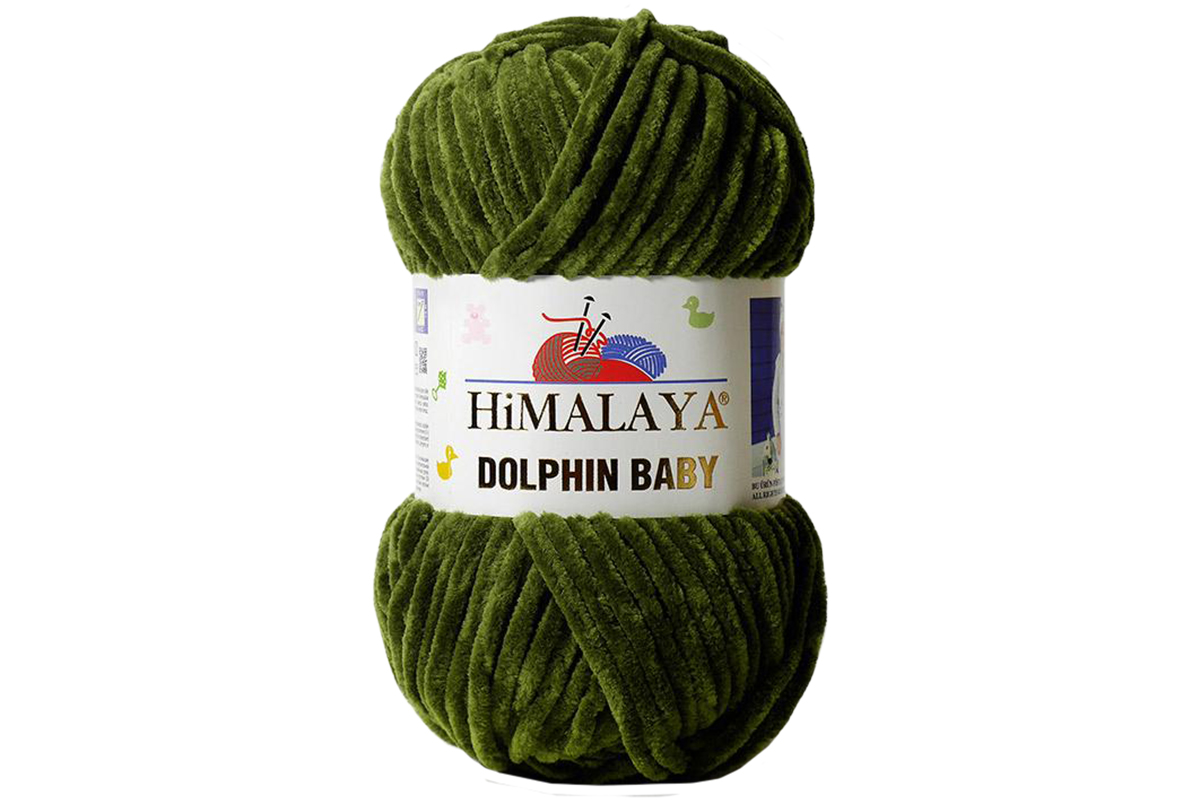 Пряжу Himalaya Dolphin Baby цвет 80360 трава – купить оптом дешево