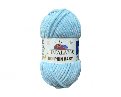 Пряжа Гималаи/Хималая Долфин Беби оптом – цвет 80385 небесно-голубой