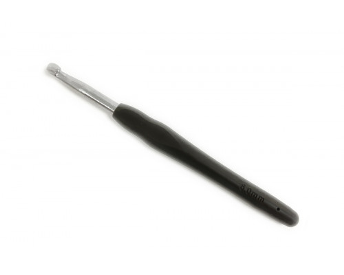 Крючок для вязания оптом 6 мм с каучуковой ручкой