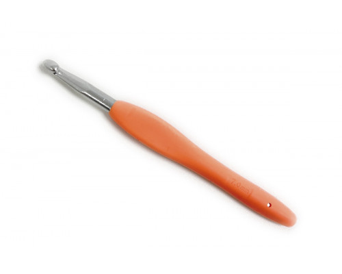 Крючок для вязания оптом 7 мм с каучуковой ручкой