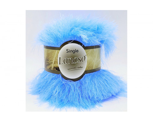 Пряжа Ланосо Сингл оптом – цвет 940 ярко-голубой