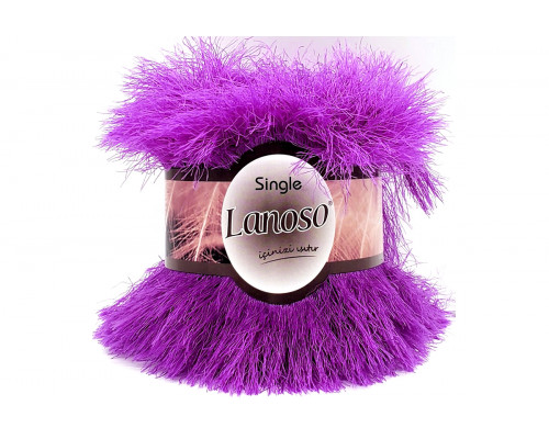 Пряжа Ланосо Сингл оптом – цвет 945 фиолетовый