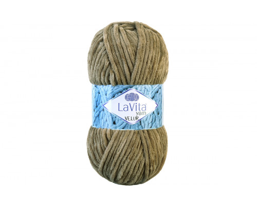 Пряжу Lavita Yarn Velur цвет 1039 светло-коричневый – купить оптом дешево