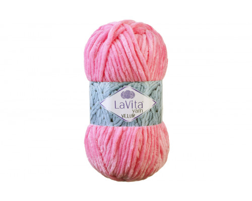 Пряжа ЛаВита Ярн Велюр оптом – цвет 4017 ярко-розовый