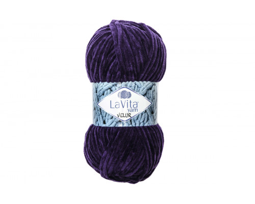 Пряжа ЛаВита Ярн Велюр оптом – цвет 5103 темно-фиолетовый