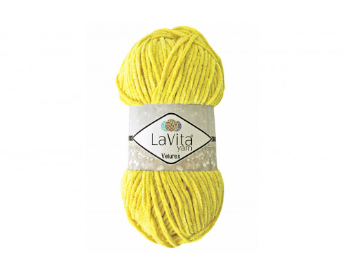 Пряжа ЛаВита Ярн Велюрекс оптом – цвет 2026 ярко-желтый