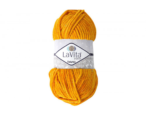 Пряжа ЛаВита Ярн Велюрекс оптом – цвет 3012 апельсиновый