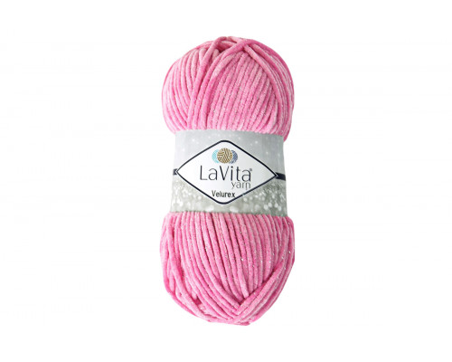 Пряжа ЛаВита Ярн Велюрекс оптом – цвет 4017 ярко-розовый