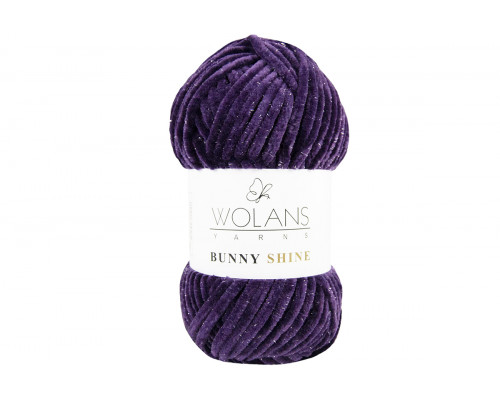 Пряжа Воланс Банни Шайн оптом – цвет 820-16 фиолетовый