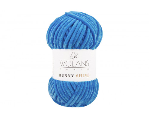 Пряжа Воланс Банни Шайн оптом – цвет 820-35 темно-голубой