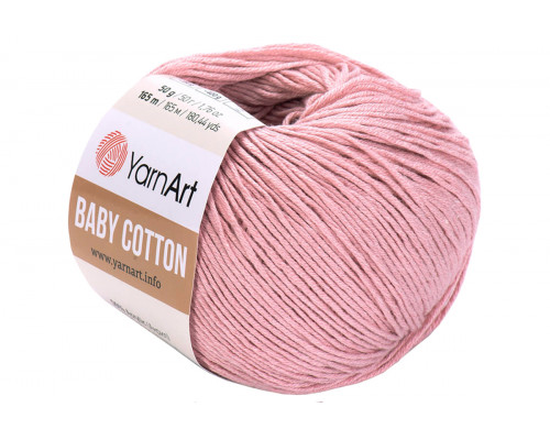 Пряжа YarnArt Baby Cotton оптом – цвет 413 пыльная роза