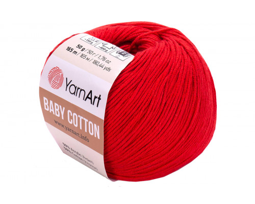 Пряжа YarnArt Baby Cotton оптом – цвет 426 красный