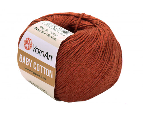 Пряжа YarnArt Baby Cotton оптом – цвет 429 терракот