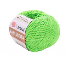 YarnArt Baby Cotton 438 салатовый неон