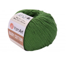 YarnArt Baby Cotton 441 зеленая хвоя