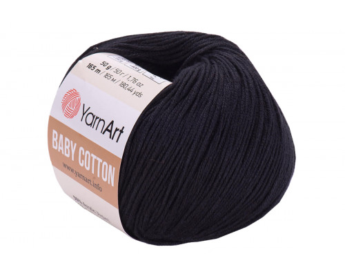 Пряжа YarnArt Baby Cotton оптом – цвет 460 черный