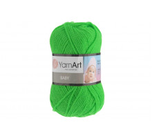YarnArt Baby 8233 зеленый неон