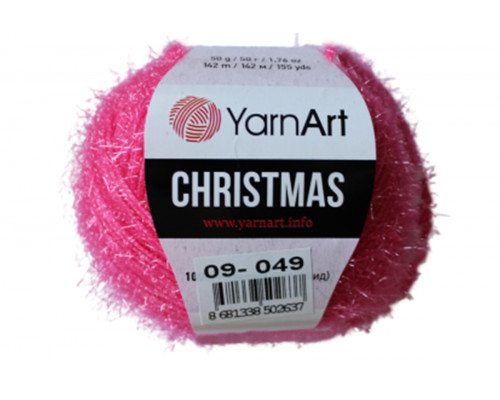 Пряжа YarnArt Christmas оптом – цвет 09 ярко-розовый