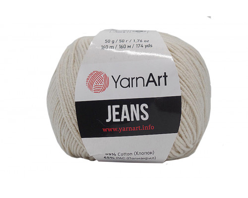 Пряжа/нитки YarnArt Jeans оптом – цвет 05 лен