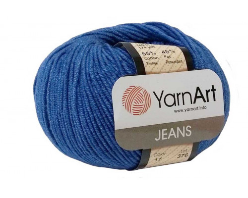 Пряжа/нитки YarnArt Jeans оптом – цвет 16 темный джинс