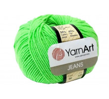 YarnArt Jeans 60 зеленый неон