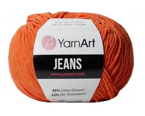Пряжа/нитки YarnArt Jeans оптом – цвет 85 терракот