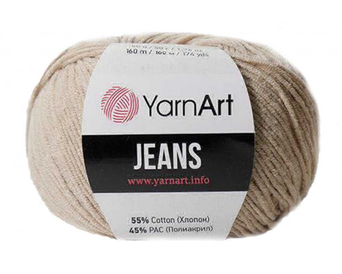 Пряжа/нитки YarnArt Jeans оптом – цвет 87 капучино