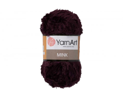 Пряжа YarnArt Mink оптом – цвет 342 темный баклажан