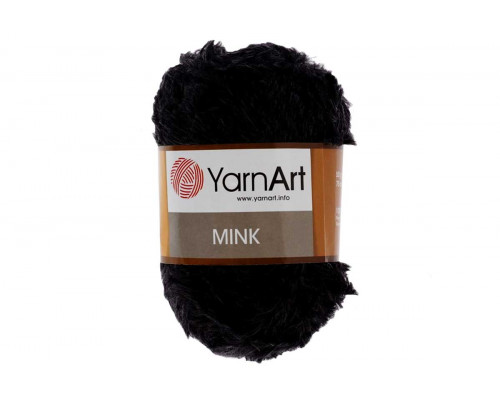 Пряжа YarnArt Mink оптом – цвет 346 черный