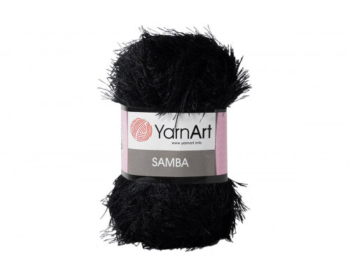 Пряжа YarnArt Samba оптом – цвет 02 черный