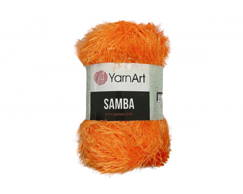 Пряжа YarnArt Samba оптом – цвет 07 оранжевый неон