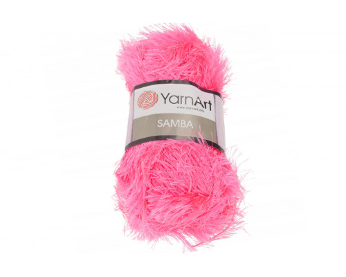 Пряжа YarnArt Samba оптом – цвет 08 розовый неон