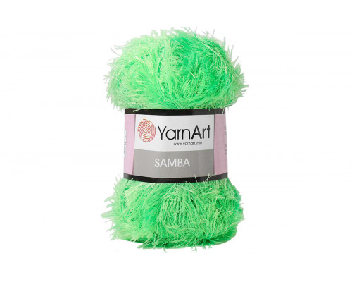 Пряжа YarnArt Samba оптом – цвет 09 зеленый неон
