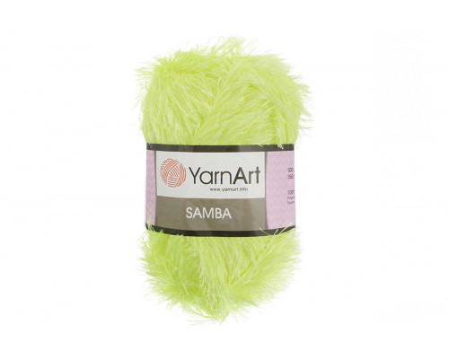 Пряжа YarnArt Samba оптом – цвет 2052 салатовый неон