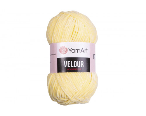 Пряжа YarnArt Velour оптом – цвет 844 светло-желтый