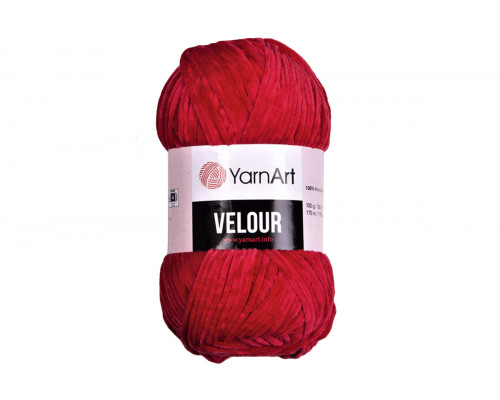 Пряжа YarnArt Velour оптом – цвет 846 красный