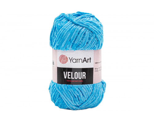 Пряжа YarnArt Velour оптом – цвет 850 голубая бирюза