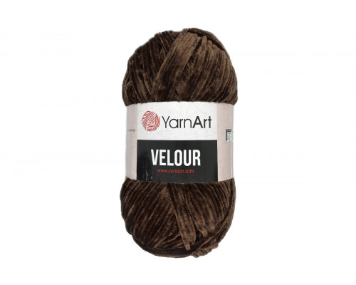Пряжа YarnArt Velour оптом – цвет 852 коричневый