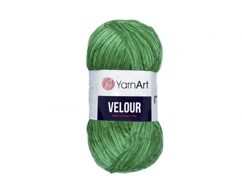 Пряжа YarnArt Velour оптом – цвет 856 зеленый