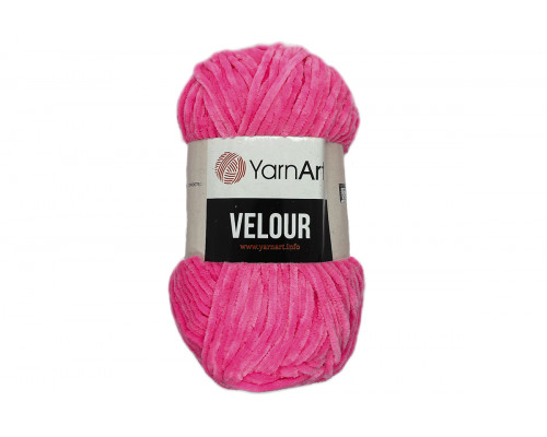 Пряжа YarnArt Velour оптом – цвет 860 ярко-розовый